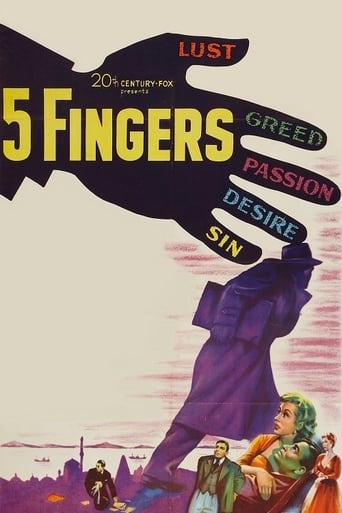 دانلود فیلم 5 Fingers 1952 دوبله فارسی بدون سانسور